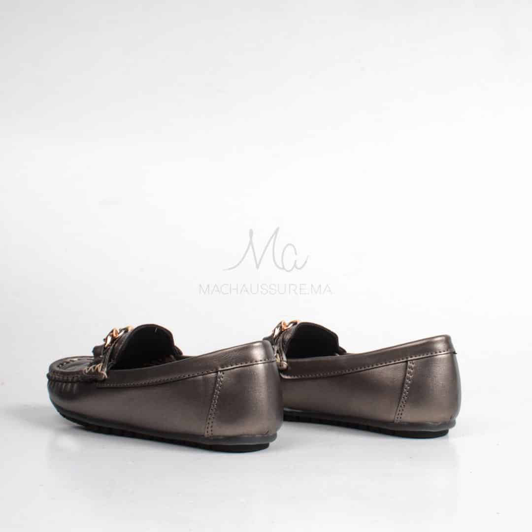 ZENDIA-Ballerines pour fille en Nickel.