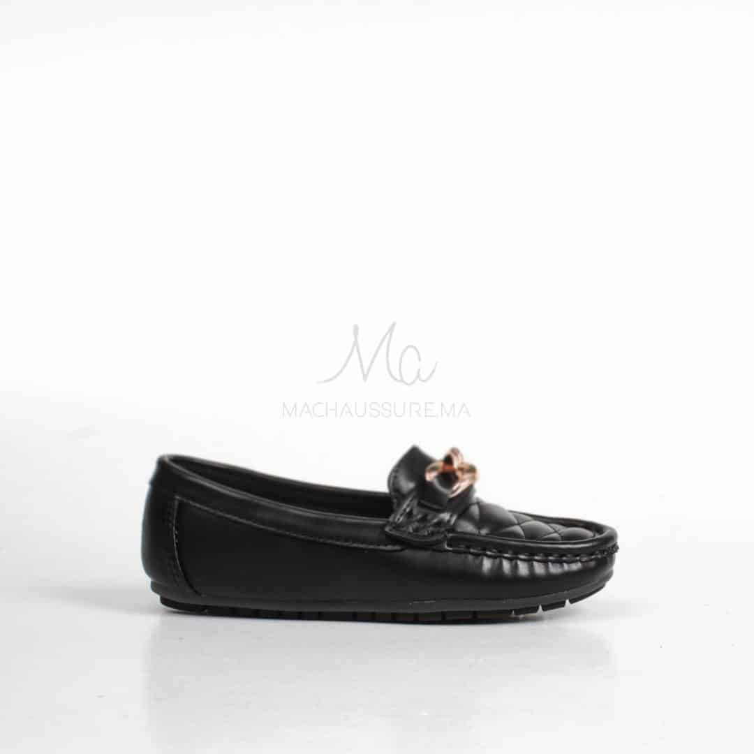 ZENDIA-Ballerines pour fille en noir.