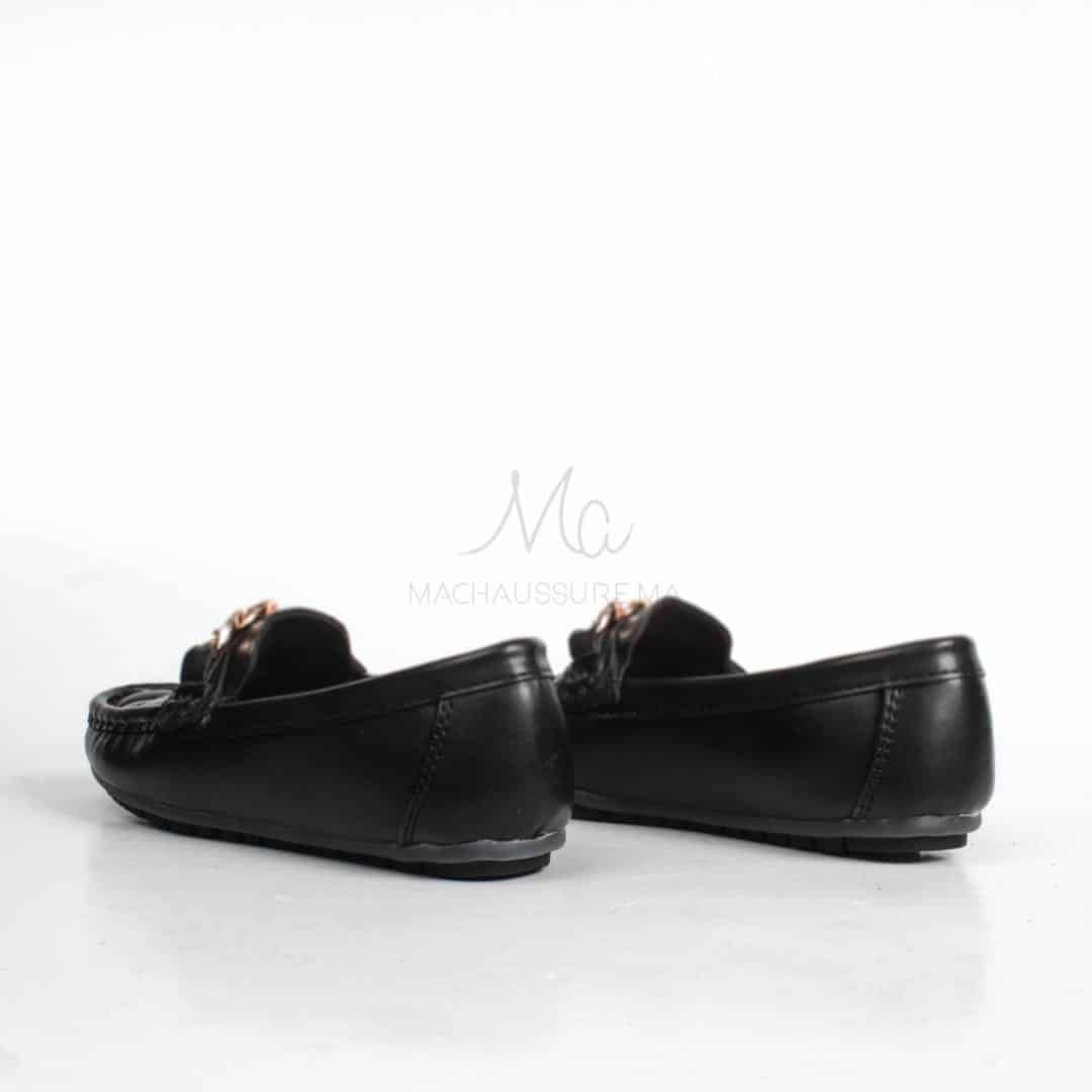ZENDIA-Ballerines pour fille en noir.