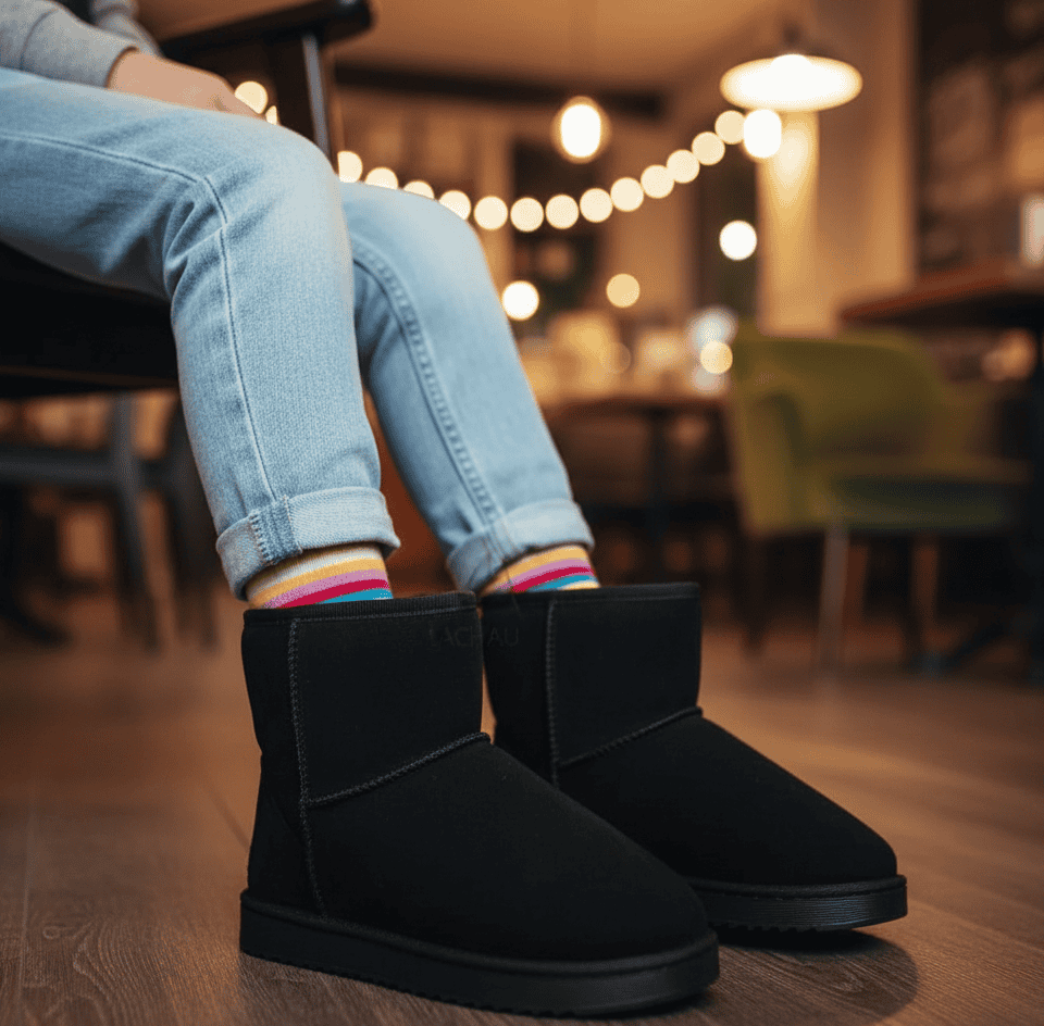 Madge - UGG Enfant en Noir.